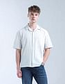 Flying Machine Textured Oversized Fit Digitopia Shirt