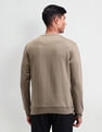 Arrow Newyork Crew Neck Typographic Sweatshirt