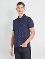 Arrow Sports Tropical Print Mercerized Polo Shirt