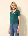 U.S. Polo Assn. Women Regular Fit Solid T-Shirt