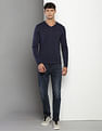 Tommy Hilfiger Solid V-Neck Sweater