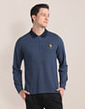 U.S. Polo Assn. Ribbed Collar Logo Polo Shirt