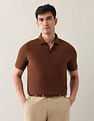 Arrow Pure Cotton Textured Polo Shirt