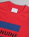 AD by Arvind Crew Neck Graphic Print T-Shirt
