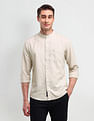 U.S. Polo Assn. Denim Co. Slim Fit Poplin Linen Shirt