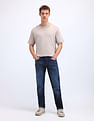 Flying Machine Slash Slim Tapered Mid Rise Jeans