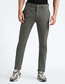 Flying Machine Slash Slim Tapered Fit Solid Chinos