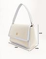 Tommy Hilfiger Solid Blue Polyester Hand Bags