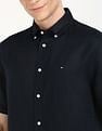 Tommy Hilfiger Solid Regular-Fit Linen Shirt