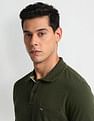 Arrow Sports Tipped Collar Regular Fit Polo Shirt