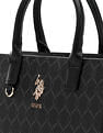 U.S. Polo Assn. Scarlet Monogram Tote Handbag