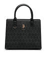 U.S. Polo Assn. Scarlet Monogram Tote Handbag
