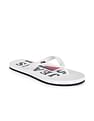 Tommy Hilfiger Women White Rubber Thong Beach Sandals