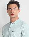 Arrow Sports Tropical Print Cotton Polo Shirt