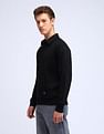 Flying Machine Brand Embossed Relaxed Fit Sweatshirt