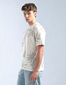 Flying Machine Floral Printed Relaxed Fit T-Shirt