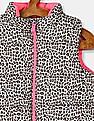 GAP Leopard Print Puffer Sleeveless Jacket