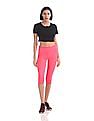 U.S. Polo Assn. Women Solid Active Cropped Leggings