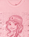 U.S. Polo Assn. Kids Girls Foil Print Crew Neck T-Shirt
