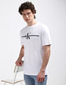 Calvin Klein Brand Print Cotton T-Shirt