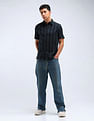 Flying Machine Vertical Stripe Dobby Shirt
