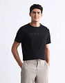 USPA Active Brand Embossed Slim Fit T-Shirt