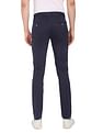 AD by Arvind Slim Fit Flat Front Solid Casual Chinos