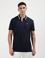 Tommy Hilfiger Neck Branded Cotton Polo Shirt