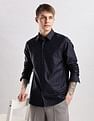 Calvin Klein Jeans Vertical Stripes Slim Fit Plain Woven Shirt