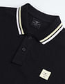 Flying Machine Contrast Panel Pique Polo Shirt