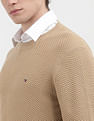 Tommy Hilfiger Oval Structure Crew Neck Sweater
