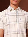 U.S. Polo Assn. Grid Tattersall Checked Pure Cotton Shirt