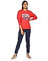 U.S. Polo Assn. Women Long Sleeve Crew Neck Sweatshirt