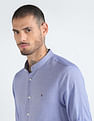 Tommy Hilfiger Mandarin Collar Dobby Shirt