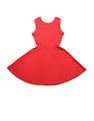 U.S. Polo Assn. Kids Girls Solid Fit And Flare Dress