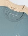 Calvin Klein Jeans Regenrative Cotton Monologo T-Shirt - Pack Of 2