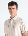 Flying Machine 30s Slub Stripe Shirt