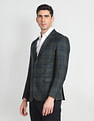 Arrow Tartan Check Knit Blazer