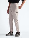 Flying Machine Twill Solid Cargo Trousers