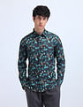 Flying Machine Abstract Pattern Regular Slim Fit Shirt