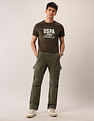 U.S. Polo Assn. Denim Co. Mid Rise Straight Fit Twill Cargos