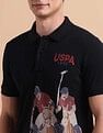 U.S. Polo Assn. Denim Co. Brand Printed Pure Cotton Polo Shirt