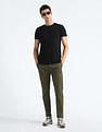 Flying Machine Slash Slim Tapered Fit Solid Chinos
