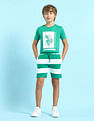 U.S. Polo Assn. Kids Boys Horizontal Striped Regular Fit Shorts