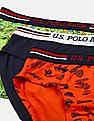 USPA Innerwear Mid Rise Cotton Spandex IKBB Briefs - Pack Of 3