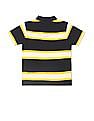 U.S. Polo Assn. Kids Ribbed Collar Striped Polo Shirt