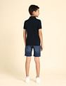 U.S. Polo Assn. Kids Boys Vertical Striped Regular Polo Shirt