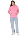 Calvin Klein Jeans Women Pink Shrunken Institutional Hoodie