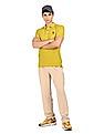 U.S. Polo Assn. Denim Co. Ribbed Collar Tonal Panel Polo Shirt