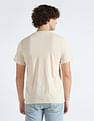Tommy Hilfiger Heathered Linear Logo Regular Fit T-Shirt